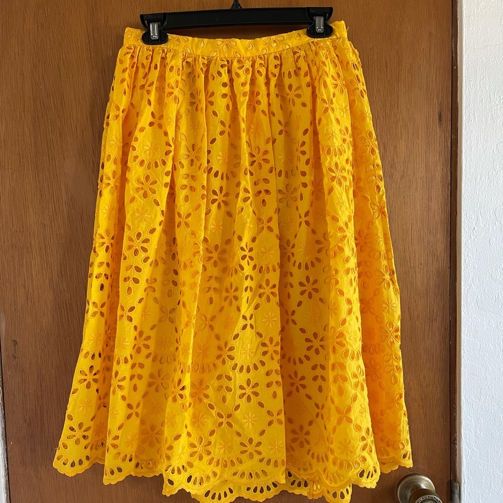 J Crew eyelet skirt